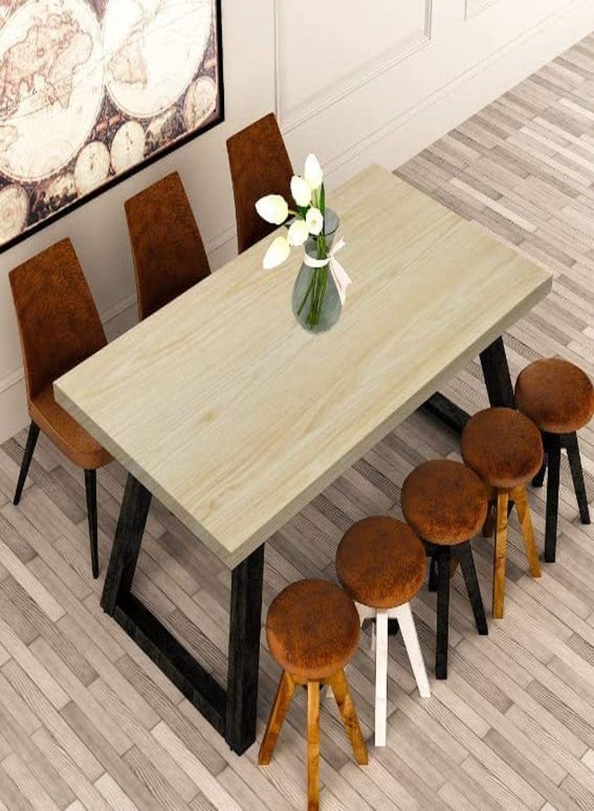 HAPPYMATES Wood PVC Solid Grain Stickers For Wardrobe Cupboard Table Furniture Waterproof Self Adhesive Removable Wallpaper Home Decor Film (24 X 48 Inch, Ash Wood), Beige - Image 5